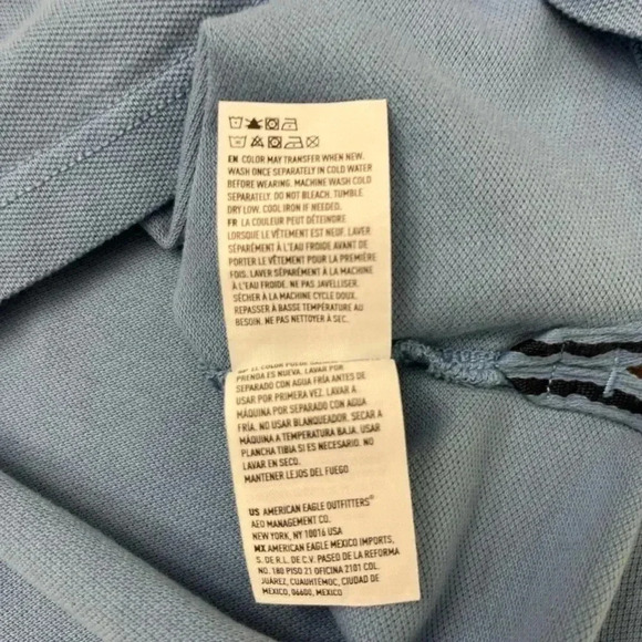 2/$12 American Eagle AE Mens Soft Standard Fit Short Sleeve Polo Shirt Small - Picture 8 of 14